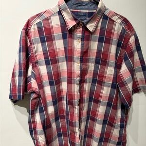 Madison James Red and Blue Plaid Casual Shirt